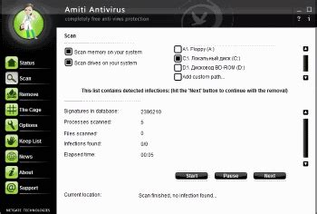 Free NETGATE Amiti Antivirus